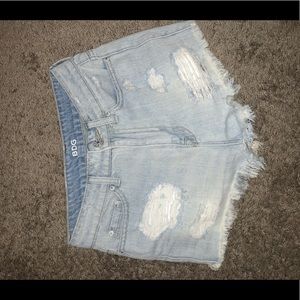 high waisted urban outfitters jean shorts